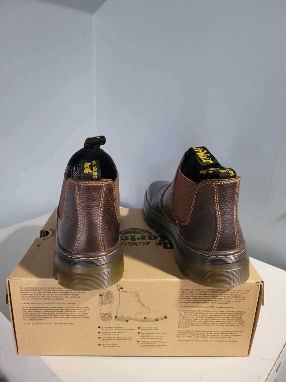 Dr Martens Hardie II Leather Chelsea Work Boots - Men's - Size 10 - Picture 4 of 7